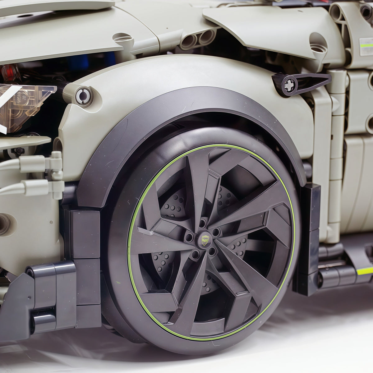 Trilumity Motorized Building Block Set: 1:8 The Ultimate Italian Super Suv | Remote Controlled | Grey Plating Limited Edition- 3223Piece