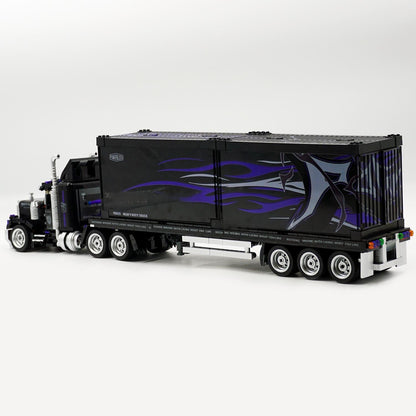 Trilumity Building Block Set: American Retro Gmc Heavy Truck – Spirit of the Open Road (1500+-Piece | 69cm)