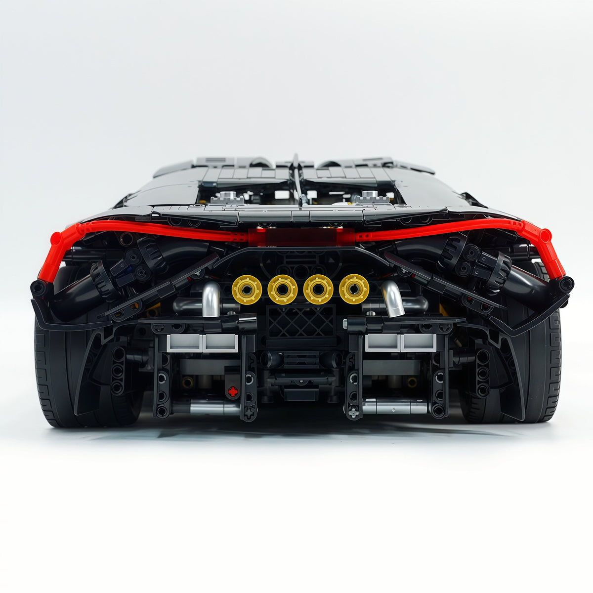 Trilumity Motorized Building Block Set: 1:8 French Hybrid V16 Hypercar | Combination of Bronze and Pearl Black | Ultimate Collector's Item