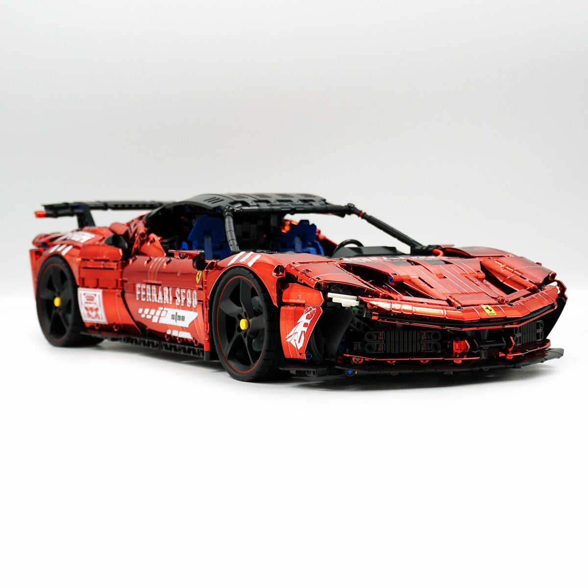 Trilumity Motorized Building Block Set: 1:8 Xx Track Hybrid Red Plating Limited Color, The Ultimate Supercar, More Than 12 Features
