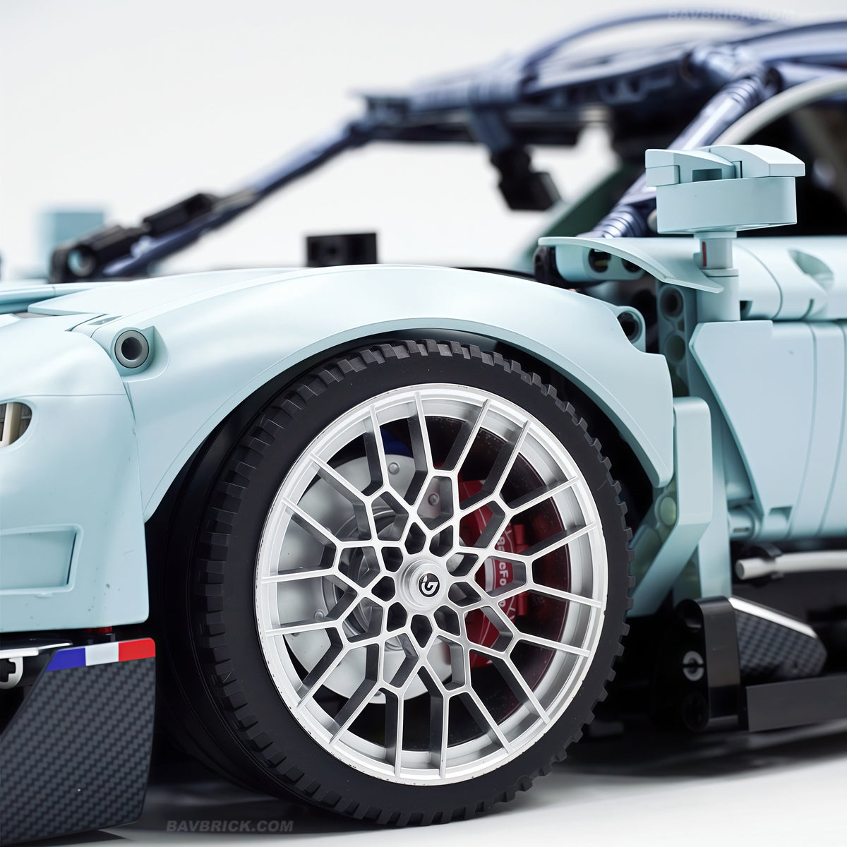 Trilumity Motorized Building Block Set: 1:8 French Hybrid V16 Hypercar | A Precision Blue Beast | Ultimate Collector's Item (3719-Piece)