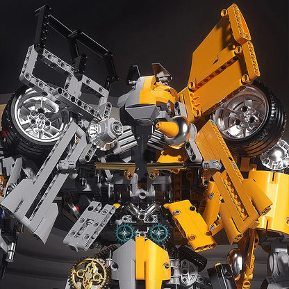 MOC Building Block Set: Mech MOC Metamorphic Bumblebee Robot, Model V5014