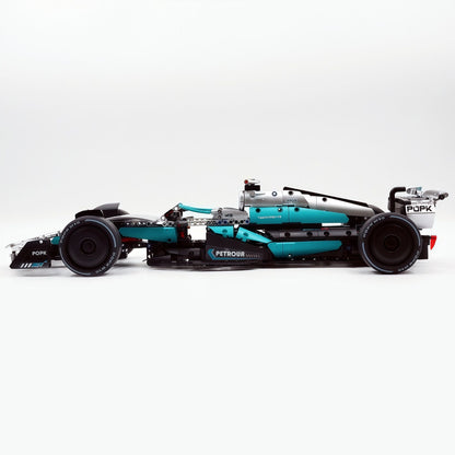 Trilumity Building Block Set: 1:8 Mercedes-Benz Abu Dhabi W15 F1 Racing Car (1936-Piece)