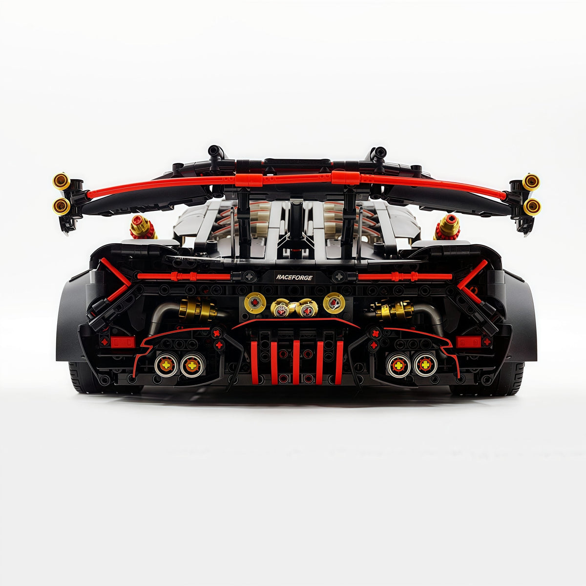 Trilumity Motorized Building Block Set: 1:8 Lamborghini Veneno Limited Edition Obsidian V12 Supercar | 64cm | Remote Controlled | 3809-Piece