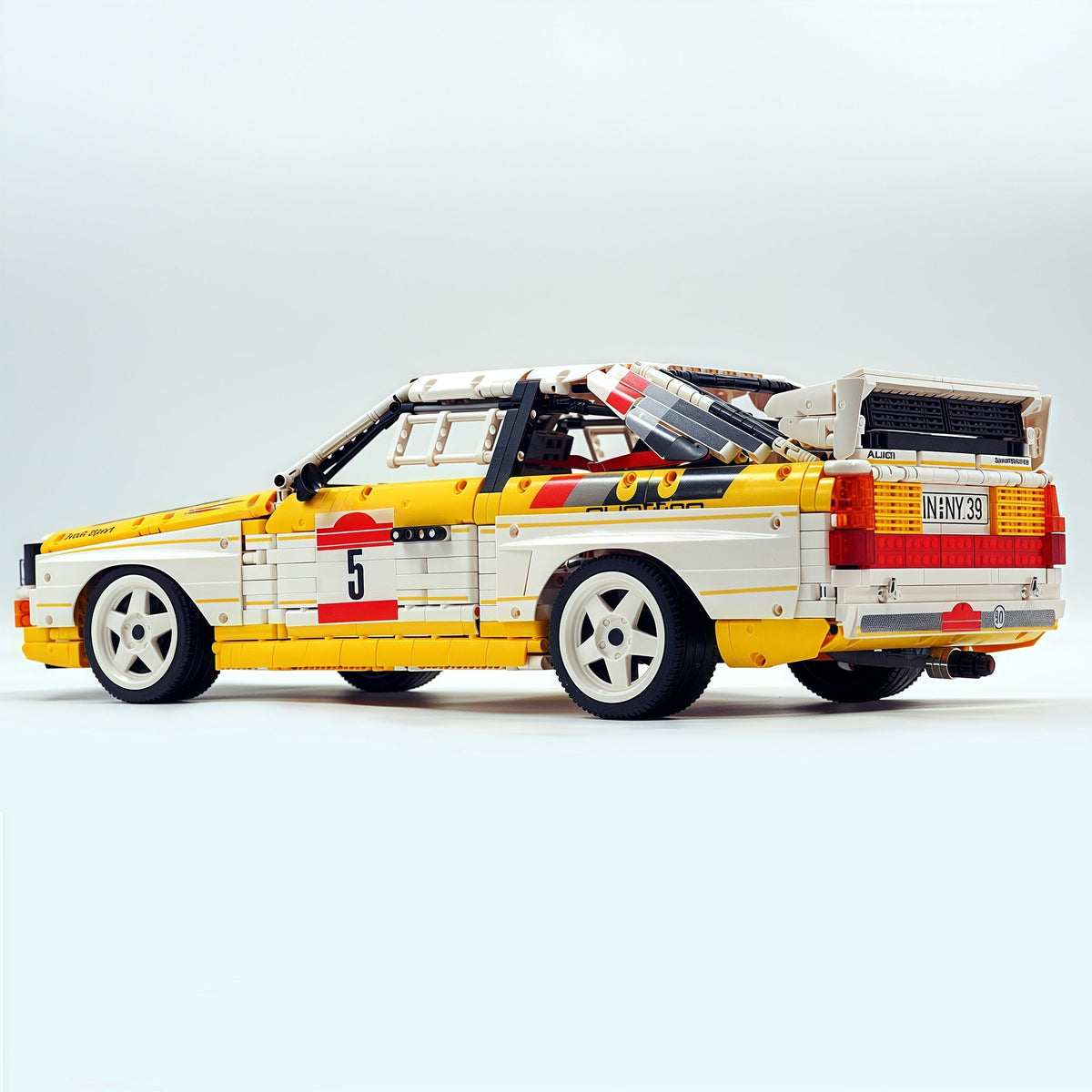 Trilumity Building Block Set: 1: 8 Audi Rally Quattro S1 Group B 1984, Genuine Authorization (3887+Piece)
