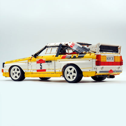 Trilumity Building Block Set: 1: 8 Audi Rally Quattro S1 Group B 1984, Genuine Authorization (3887+Piece)