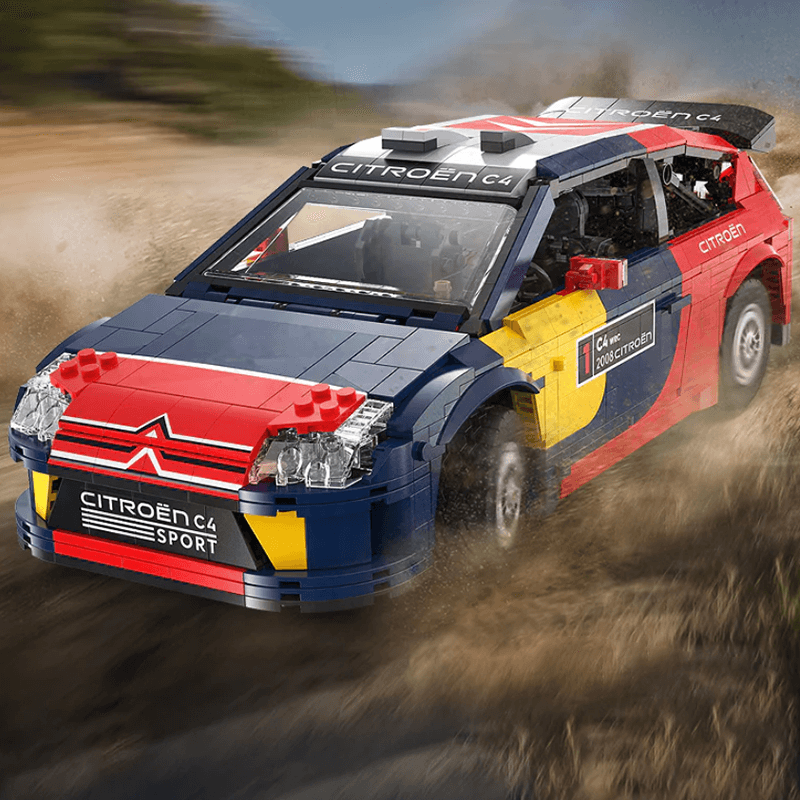 Trilumity Motorized Building Block Set: Remote Controlled 2008 Citroën C4 Wrc (1550+-Piece)
