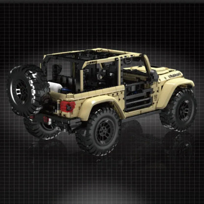 Mould King MOC Motorized Building Block Set: RC Jeep Wrangler SUV Car, Model K13184