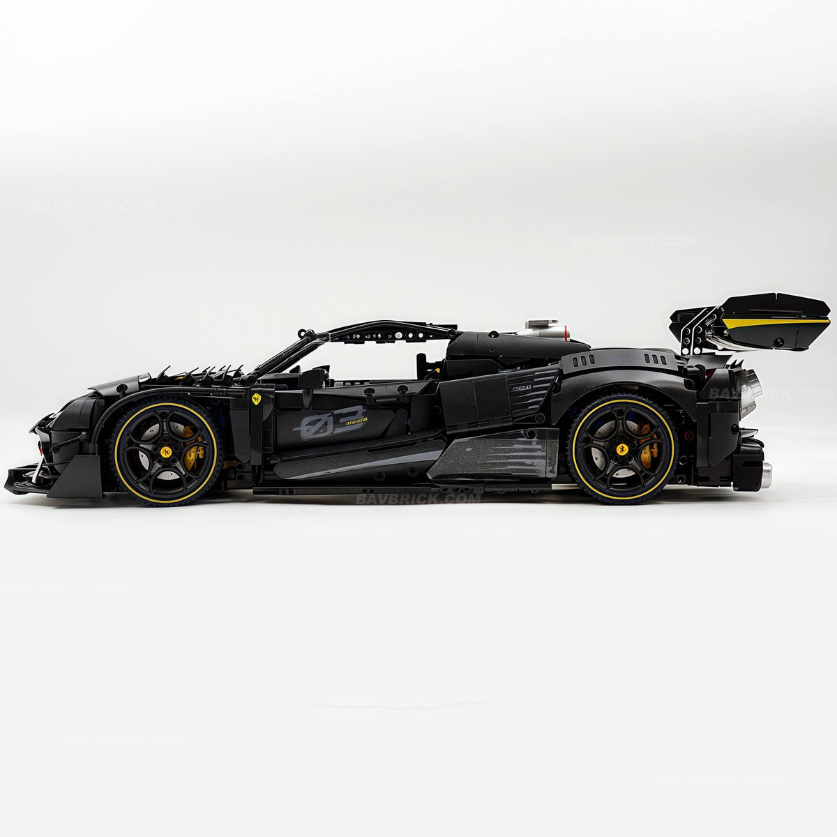 Trilumity Motorized Building Block Set: 1:8 The Ultimate Track-Built Ferrari 296 Supercar (3729-Piece)