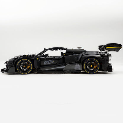 Trilumity Motorized Building Block Set: 1:8 The Ultimate Track-Built Ferrari 296 Supercar (3729-Piece)