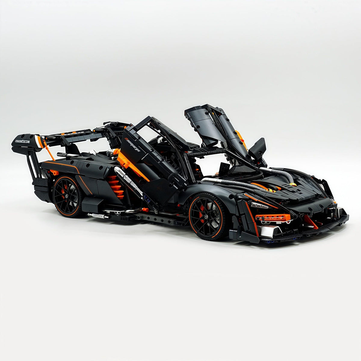Trilumity Motorized Building Block Set: 1:8 McLaren Senna Black Knight Hypercar Limited Edition (3803-Piece)