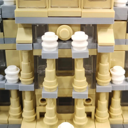 Wange MOC Building Block Set: Paris The Louvre, Model 4213
