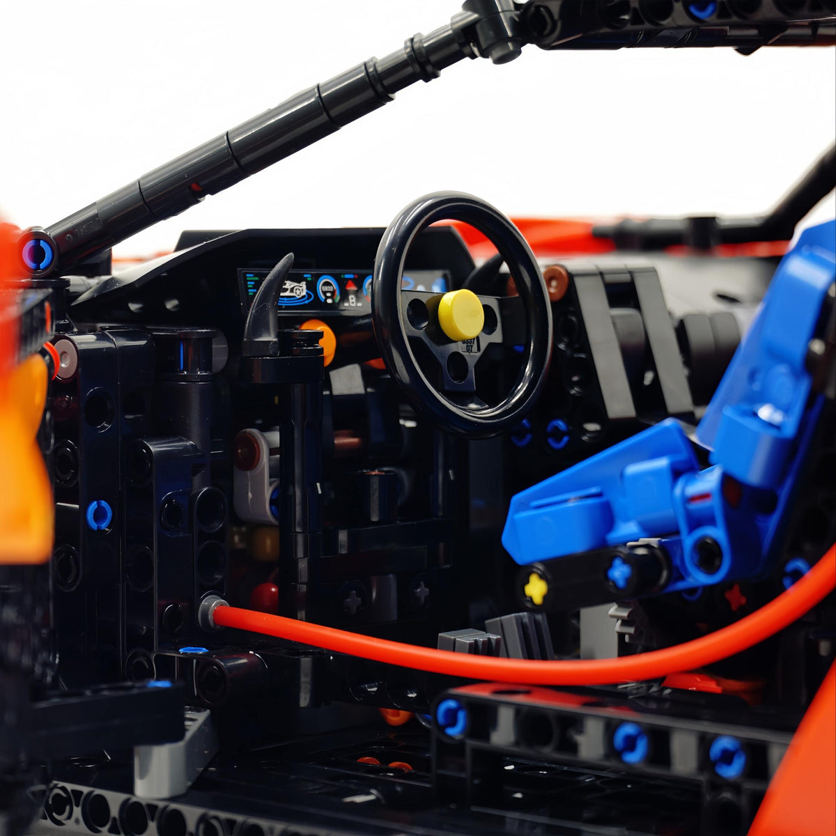 Trilumity Motorized Building Block Set: 1:8 Xx Track Hybrid Red Edition, The Ultimate Supercar, More Than 12 Features Restored(4100-Piece)