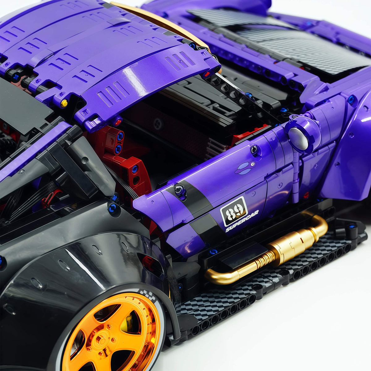 Trilumity Motorized Building Block Set: The Ultimate Widebody Porsche 964 RWB, Widebody German Coupe (3950-Piece)