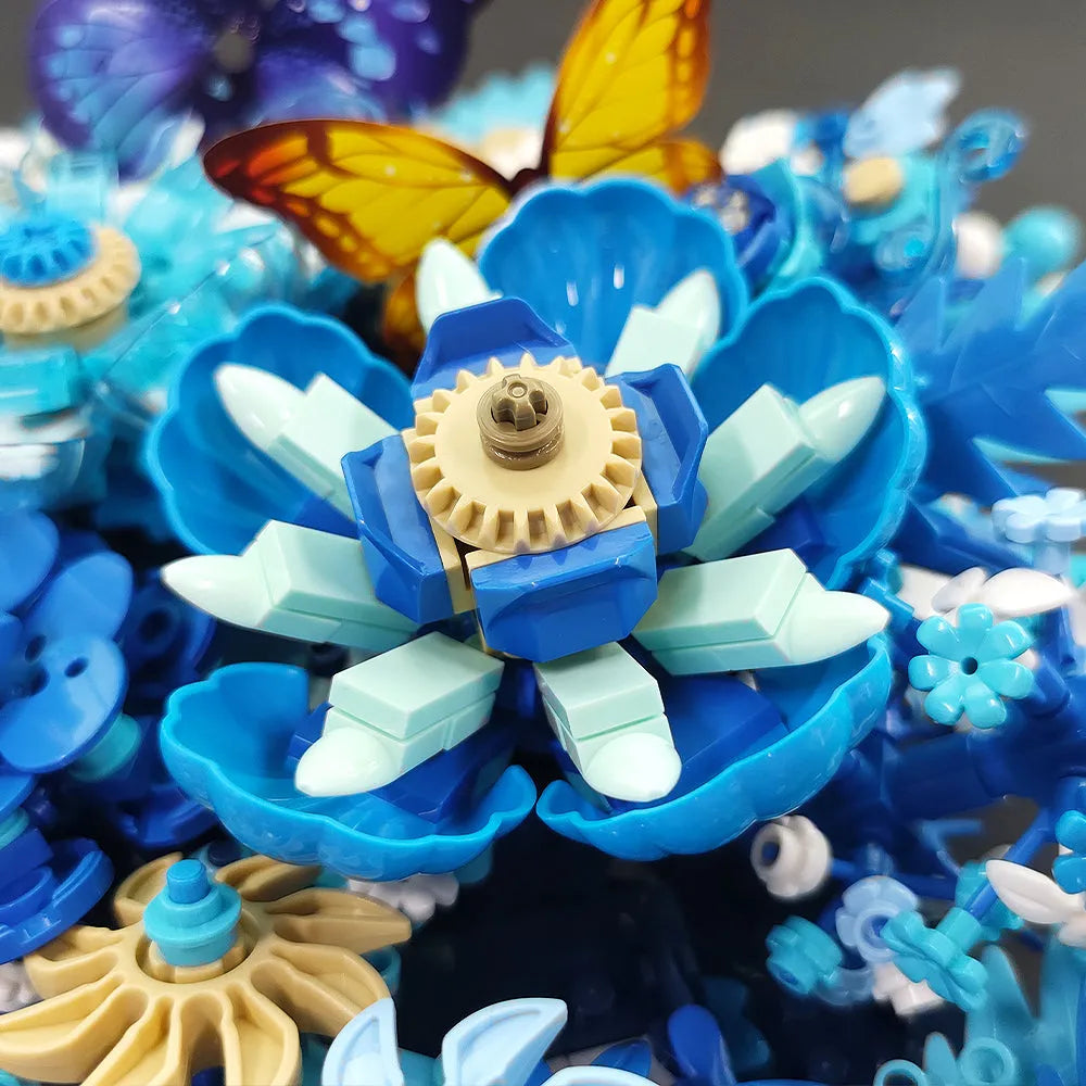 JieStar Building Block Set: Dried Flower Decoration, Model JJ9045