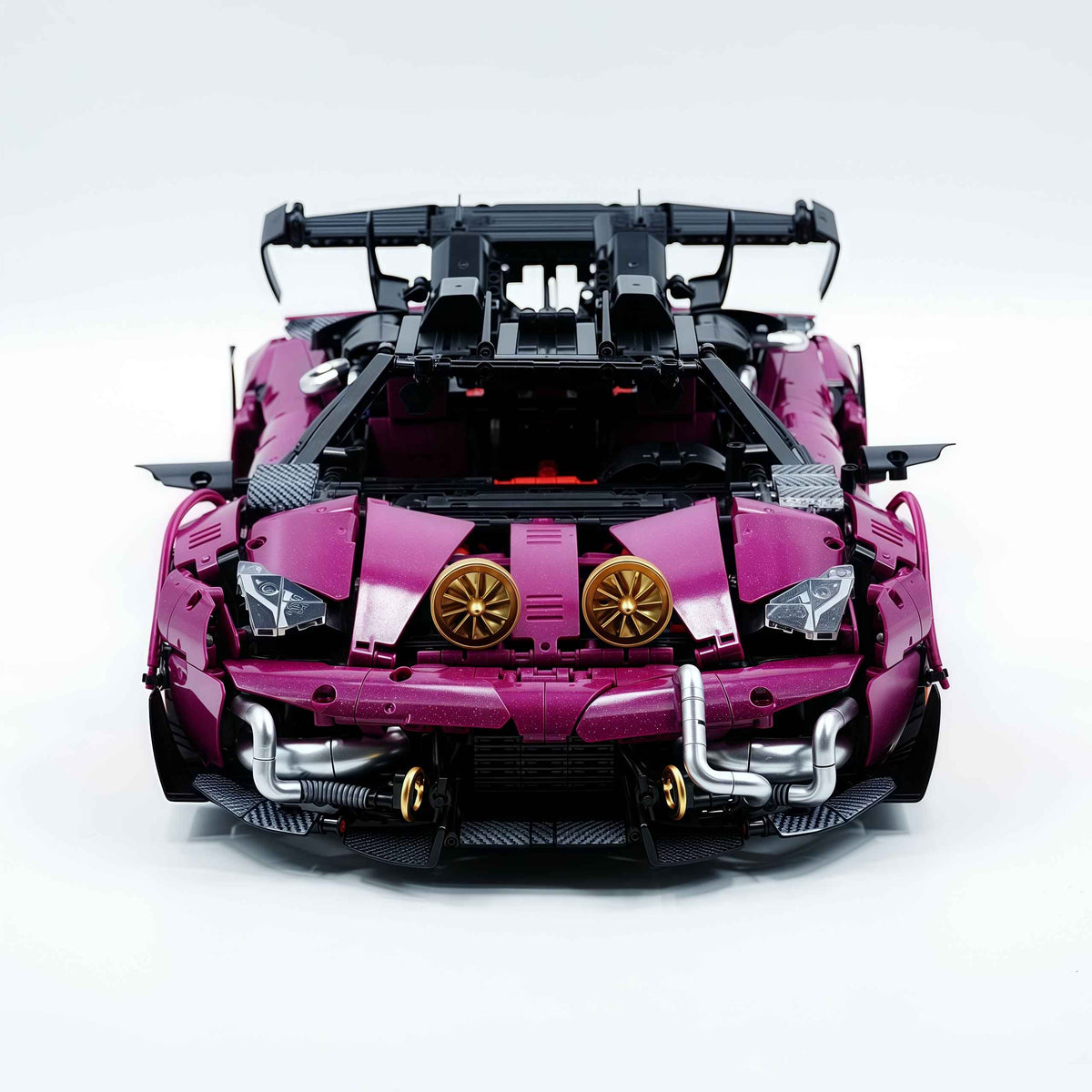 Trilumity Motorized Building Block Set: The Ultimate Turbocharged Italian Bull Jota V12 Hypercar (3950-Piece)