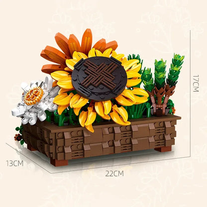 JieStar MOC Building Block Set: Creeper Plant Potted, Model JJ9034