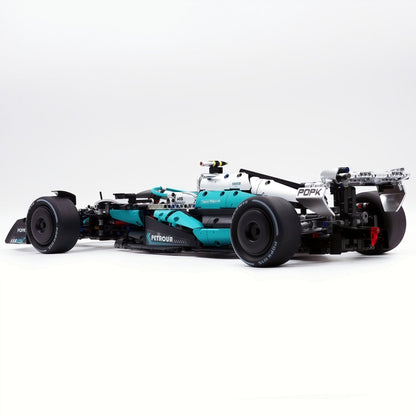 Trilumity Building Block Set: 1:8 Mercedes-Benz Abu Dhabi W15 F1 Racing Car (1936-Piece)