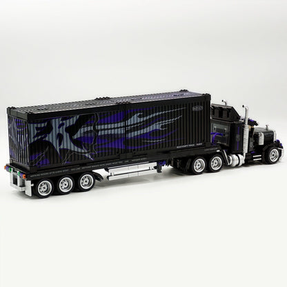 Trilumity Building Block Set: American Retro Gmc Heavy Truck – Spirit of the Open Road (1500+-Piece | 69cm)