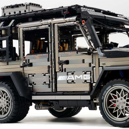Trilumity Motorized Building Block Set: 1: 8 Mercedes Benz G 500, Ultimate Maneuver Control Off-Road | Electroplating Gun Gray Custom