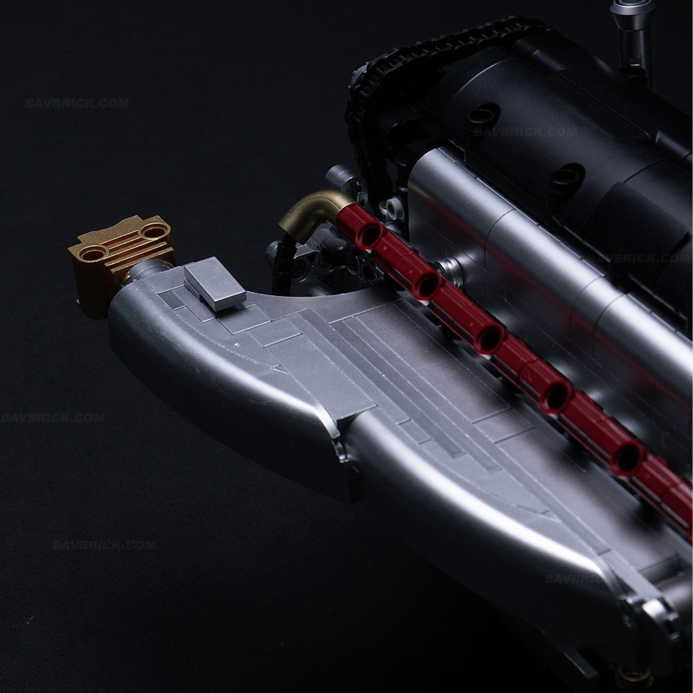 Trilumity Building Block Set: 2Jz-Gte Engine | Single Turbo Japanese Inline 6 Engine(974Piece)