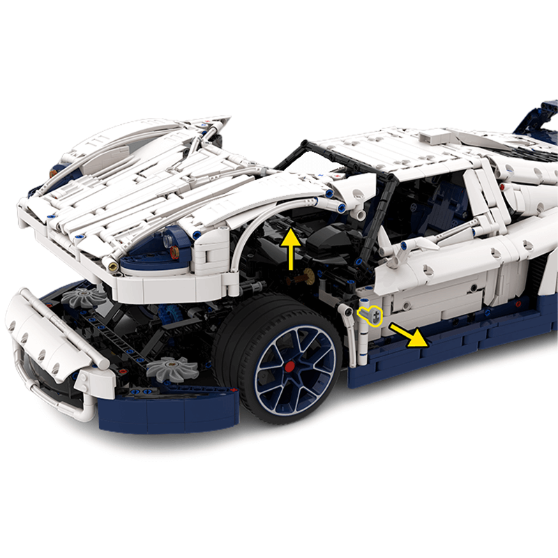 Trilumity Building Block Set: The Ultimate 1:8 Maserati Mc12 Hypercar (3975Piece)