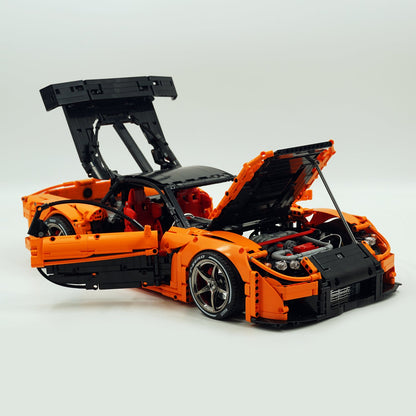 Trilumity Building Block Set: 1: 8 Mazda Rx-7 with Remote Control, Front and Rear Lights, All Printed Exterior Parts Without Stickers (3305-Piece)
