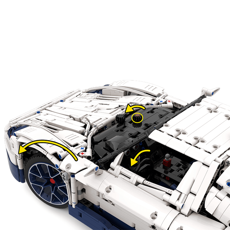 Trilumity Building Block Set: The Ultimate 1:8 Maserati Mc12 Hypercar (3975Piece)