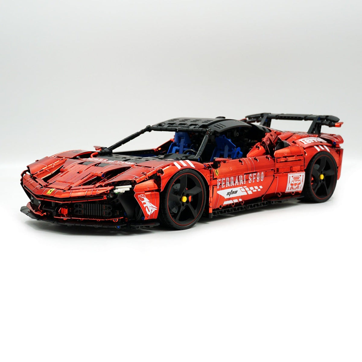 Trilumity Motorized Building Block Set: 1:8 Xx Track Hybrid Red Plating Limited Color, The Ultimate Supercar, More Than 12 Features