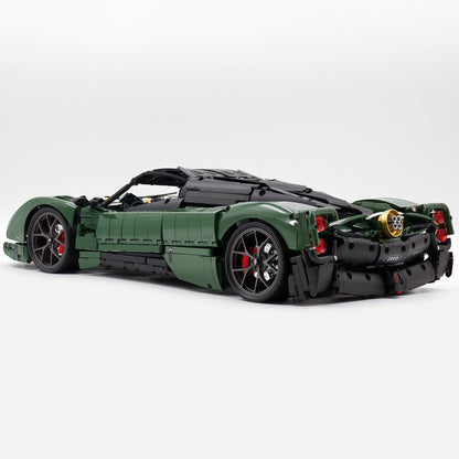Trilumity Building Block Set: 1:8 Pagani Utopia Custom Avocado Green Paint – The Ultimate V12 Italian Hypercar (4688-Piece)