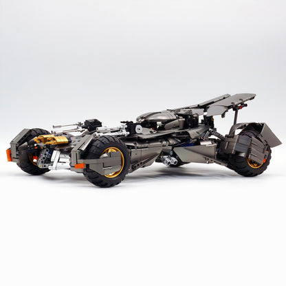 Trilumity Motorized Building Block Set: 1:8 Superhero Batman Car Set | Gun Gray Metallic Edition (2851-Piece)