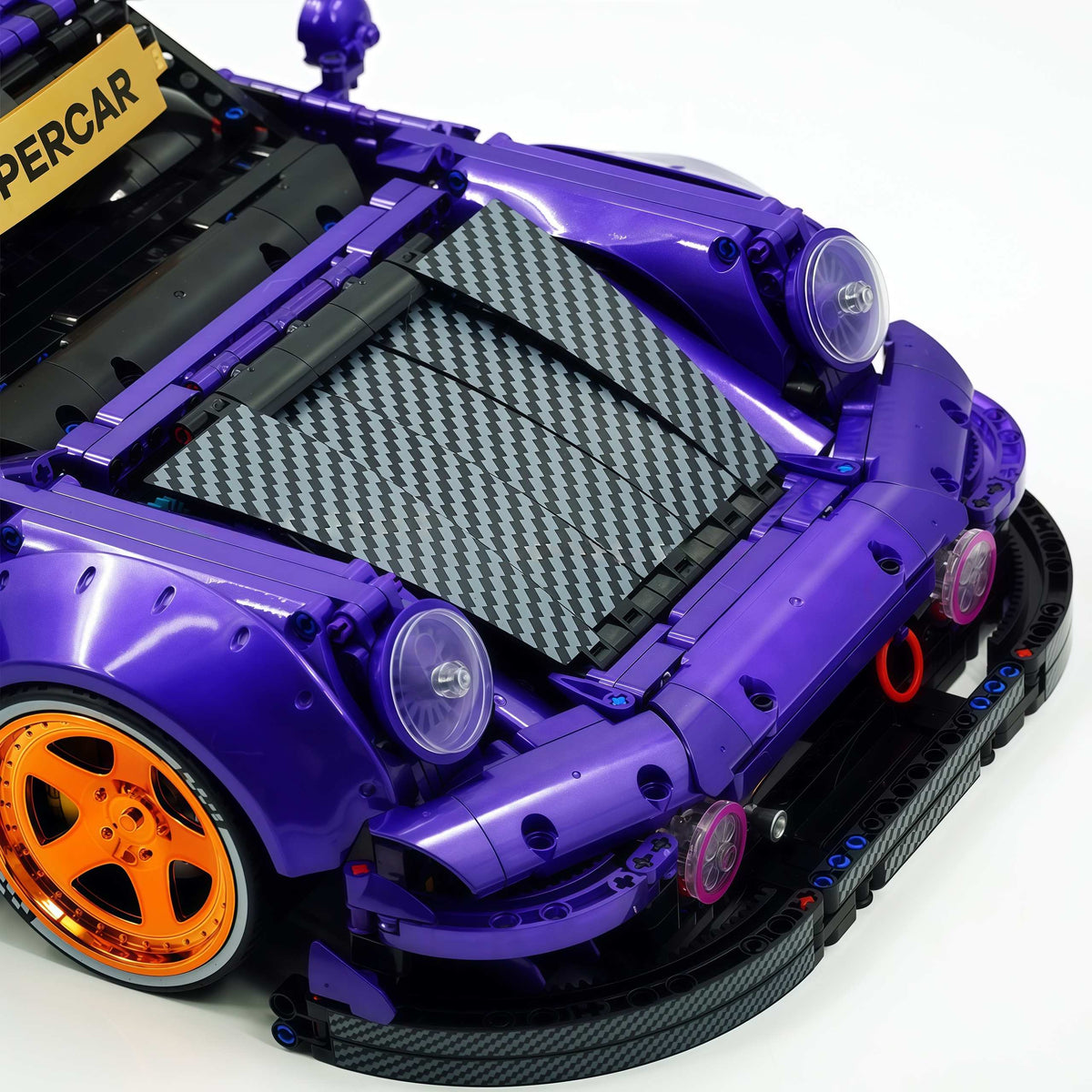 Trilumity Motorized Building Block Set: The Ultimate Widebody Porsche 964 RWB, Widebody German Coupe (3950-Piece)