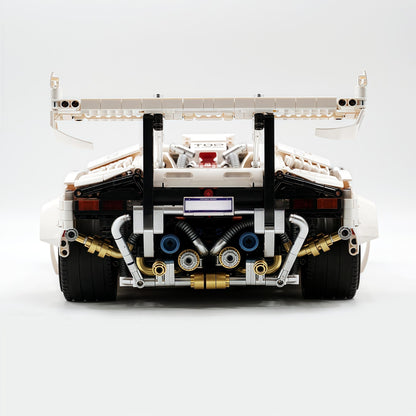 Trilumity Building Block Set: 1:8 Lamborghini Countach Lp5000 Building Set (3970+-Piece)