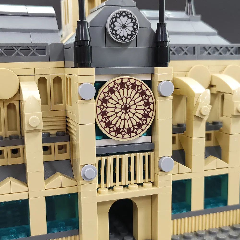 Wange MOC Building Block Set: Paris Notre Dame Cathedral, Model 5210