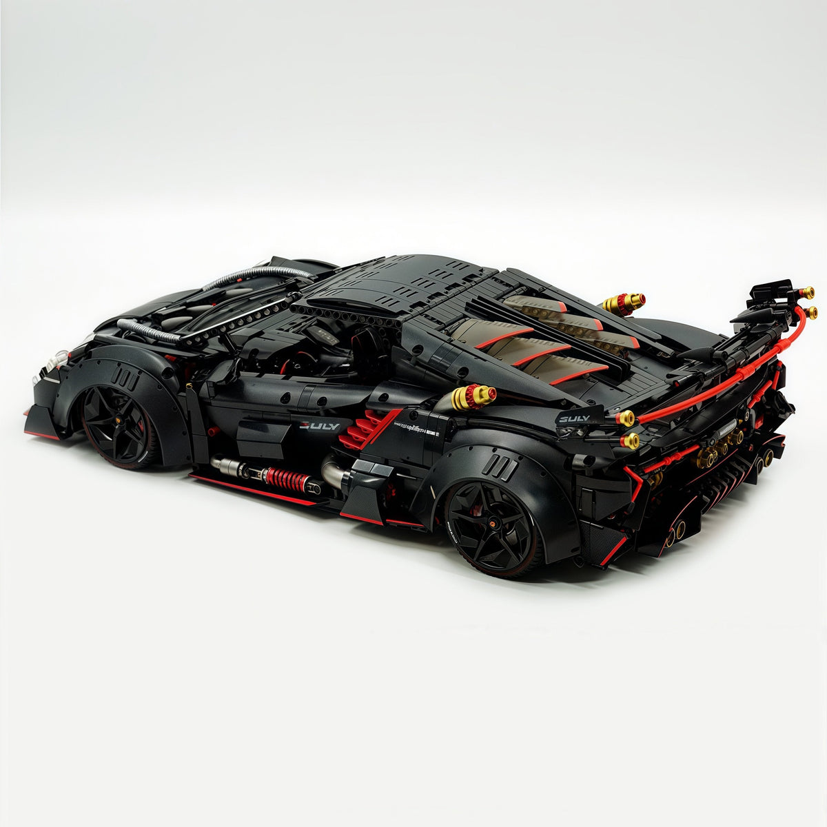 Trilumity Motorized Building Block Set: 1:8 Lamborghini Veneno Limited Edition Obsidian V12 Supercar | 64cm | Remote Controlled | 3809-Piece