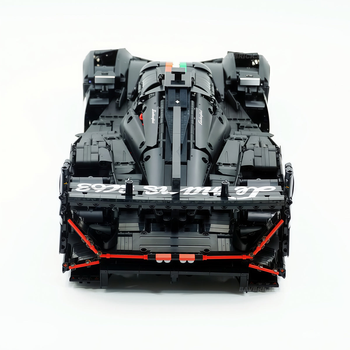 Trilumity Motorized Building Block Set: 1:8 The Ultimate LMDh Hybrid Prototype | Matte Black Custom Edition (3771-Piece)