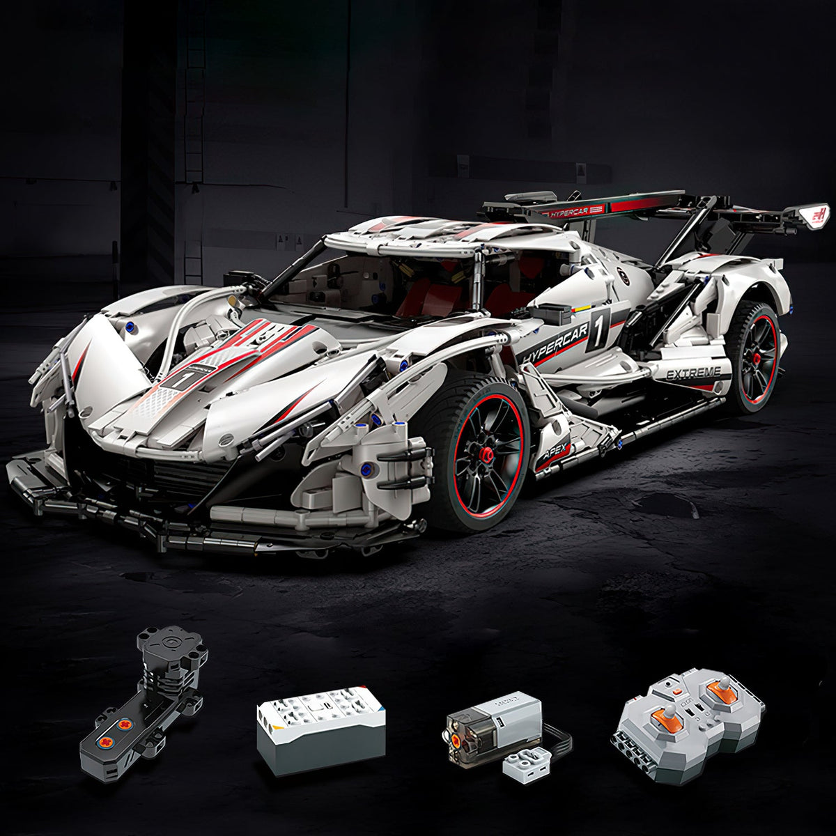 Trilumity Building Block Set: 1: 8 Apollo Ie with Remote Control (4449-Piece)