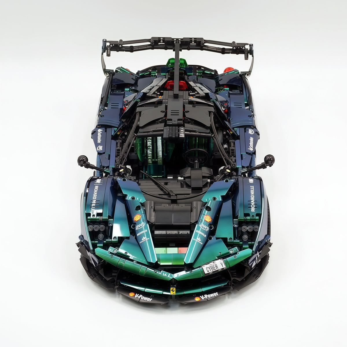 Trilumity Motorized Building Block Set: 1:8 The Ultimate Italian Hybrid Hypercar Evo | Chameleon Metallic Paint Italian Flagship (4058+-Piece)