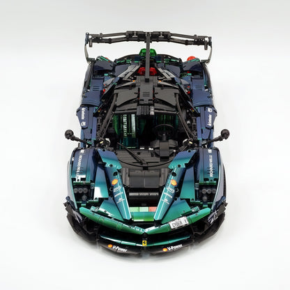 Trilumity Motorized Building Block Set: 1:8 The Ultimate Italian Hybrid Hypercar Evo | Chameleon Metallic Paint Italian Flagship (4058+-Piece)