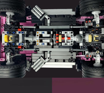 Trilumity Building Block Set: 1:8 Pink Mercedes-Benz G800 4×4 Squared Brabus (2687+Piece)