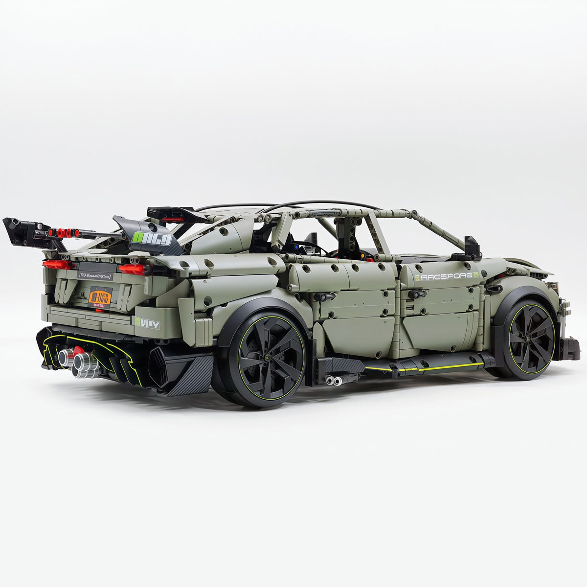 Trilumity Motorized Building Block Set: 1:8 The Ultimate Italian Super Suv | Remote Controlled | Grey Plating Limited Edition- 3223Piece