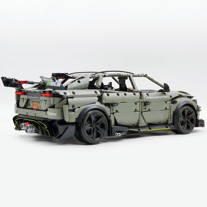 Trilumity Motorized Building Block Set: 1:8 The Ultimate Italian Super Suv | Remote Controlled | Grey Plating Limited Edition- 3223Piece