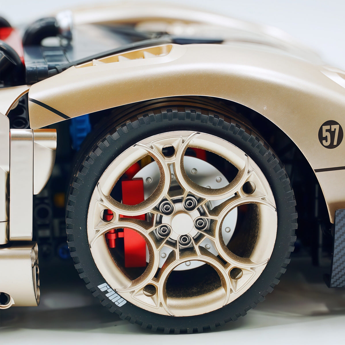 Trilumity Building Block Set: 1:8 The Ultimate Pagani Utopia Supercar | Limited Edition Champagne Gold V12 Italian Exotic (3314Piece)