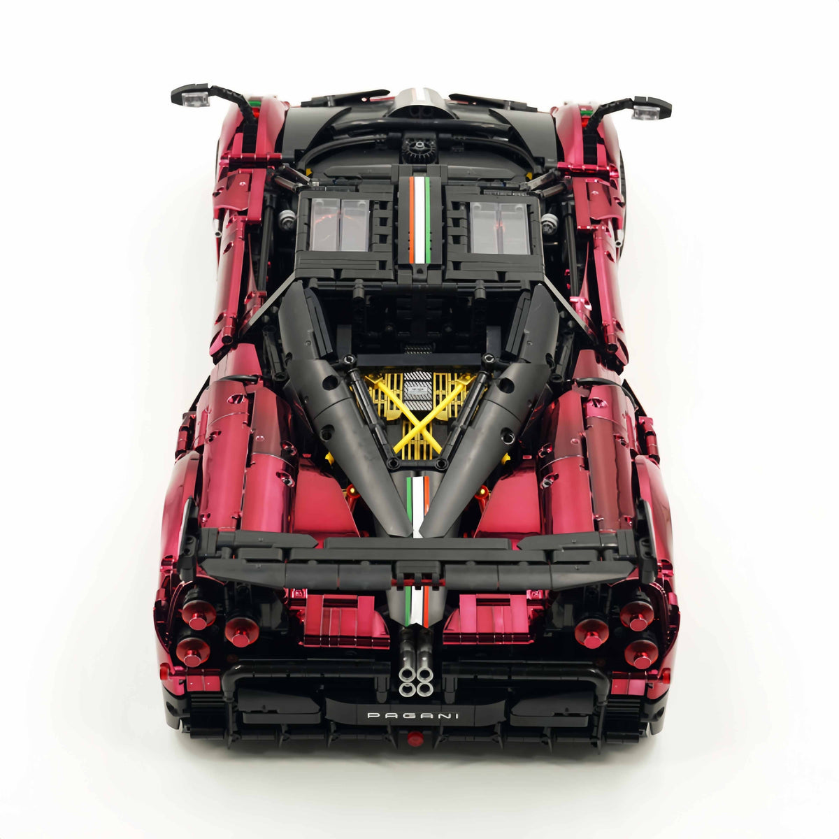 Trilumity Building Block Set: 1: 8 Pagani Huayra Bc Mirror Electroplating Customized Ultimate Edition (4708-Piece)