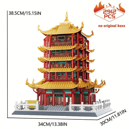 Wange Building Block Set: China Yellow Crane Tower 6214