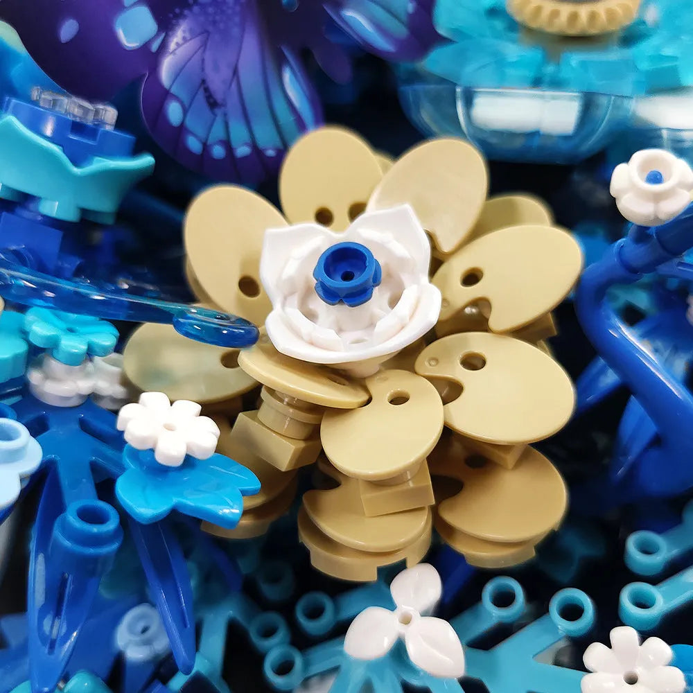 JieStar Building Block Set: Dried Flower Decoration, Model JJ9045