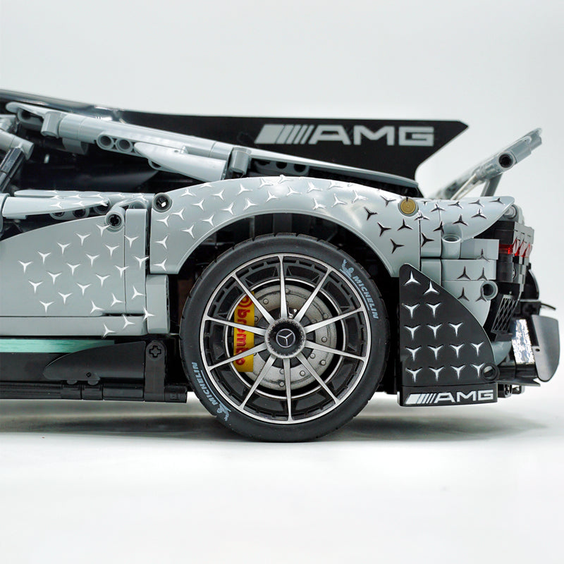 Trilumity Motorized Building Block Set: 1: 8 Mercedes AMG One Building Set with Remote Control, Fully Detailed Simulation, The Ultimate Collectible