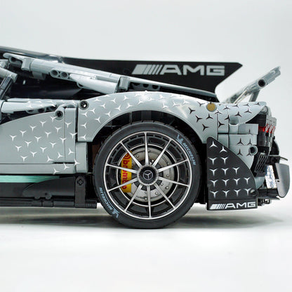 Trilumity Motorized Building Block Set: 1: 8 Mercedes AMG One Building Set with Remote Control, Fully Detailed Simulation, The Ultimate Collectible