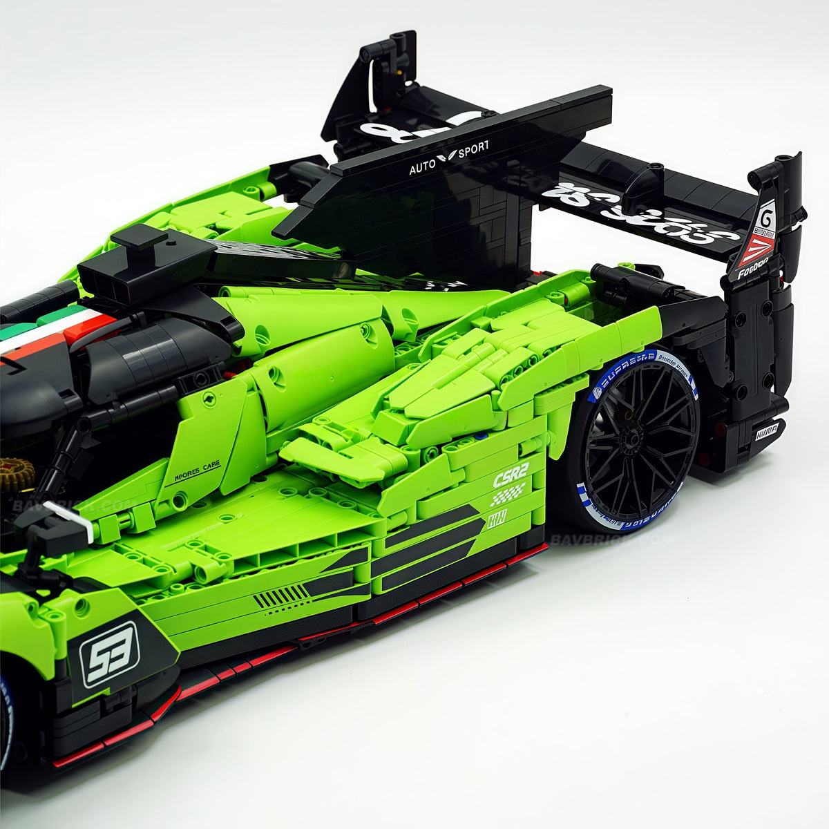 Trilumity Motorized Building Block Set: 1:8 The Ultimate LMDh Hybrid Prototype | 2024 Endurance (3771-Piece)