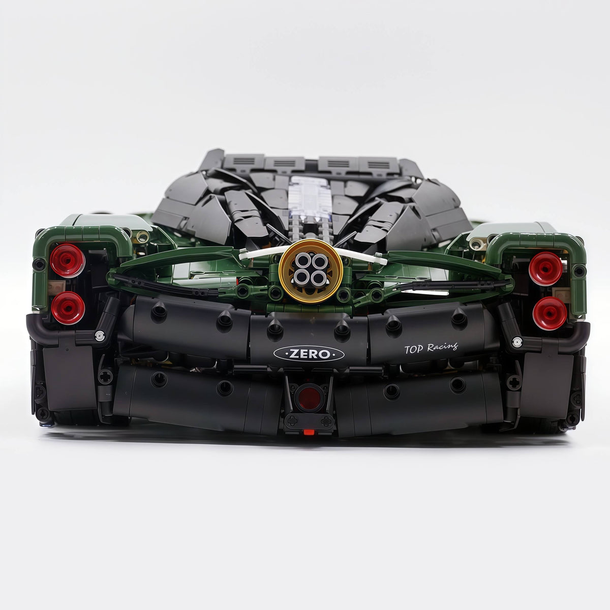 Trilumity Building Block Set: 1:8 Pagani Utopia Custom Avocado Green Paint – The Ultimate V12 Italian Hypercar (4688-Piece)